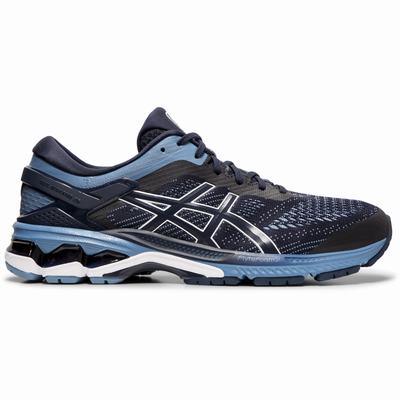 Asics Gel-Kayano 26 - Miesten Juoksukengät - Laivastonsininen/Harmaat